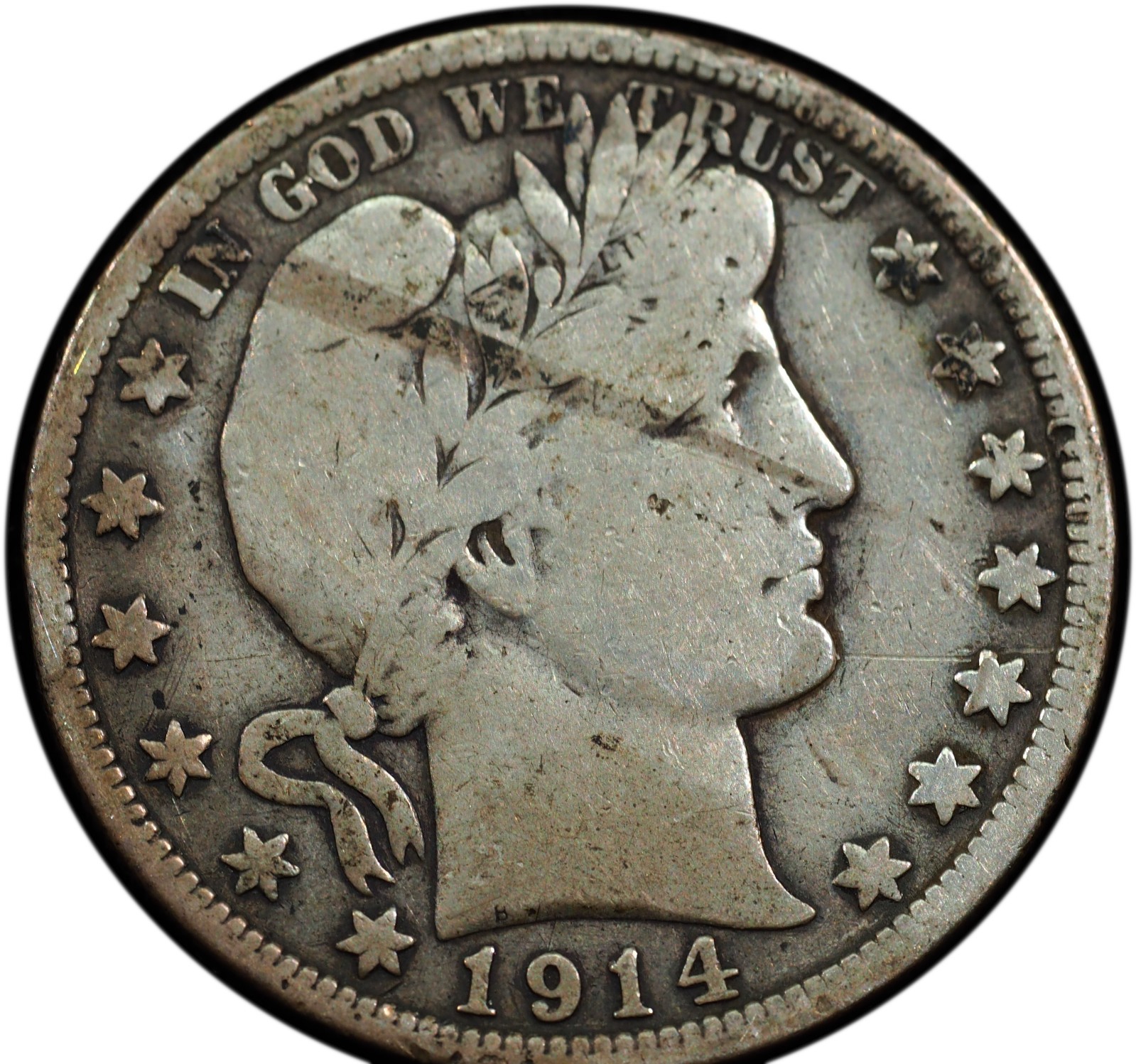 1914-P Barber Quarter Fine