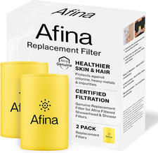 Replacement Filter 2 Pack for Filtered Showerhead Shower Filter - Reduces Dry