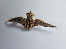 9ct Gold fronted RAF sweetheart brooch