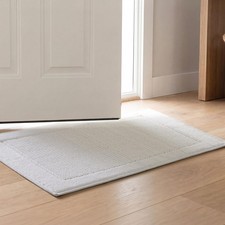Madison Park Sanctuary 100 Cotton Non-Slip Bath Rug, 20x32 Inch, White  Low...