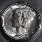 1941-D Mercury Dime ANACS MS 67 FSB • Full Split Bands • Lustrous Gem