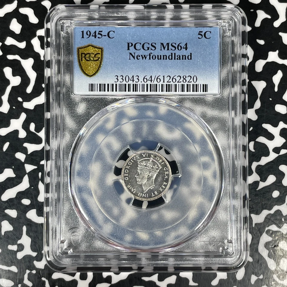 1945-C Newfoundland 5 Cents PCGS MS64 Lot#G1226 Silver! Choice UNC! - Image 2 of 4