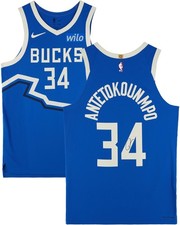 Giannis Antetokounmpo Bucks Signed Nike 2024-24 City Edition Authentic Jersey