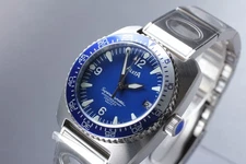 [w/Box] ALSTA Nautoscaph Super Automatic Date Blue Dial 37mm S.Steel Men's Watch
