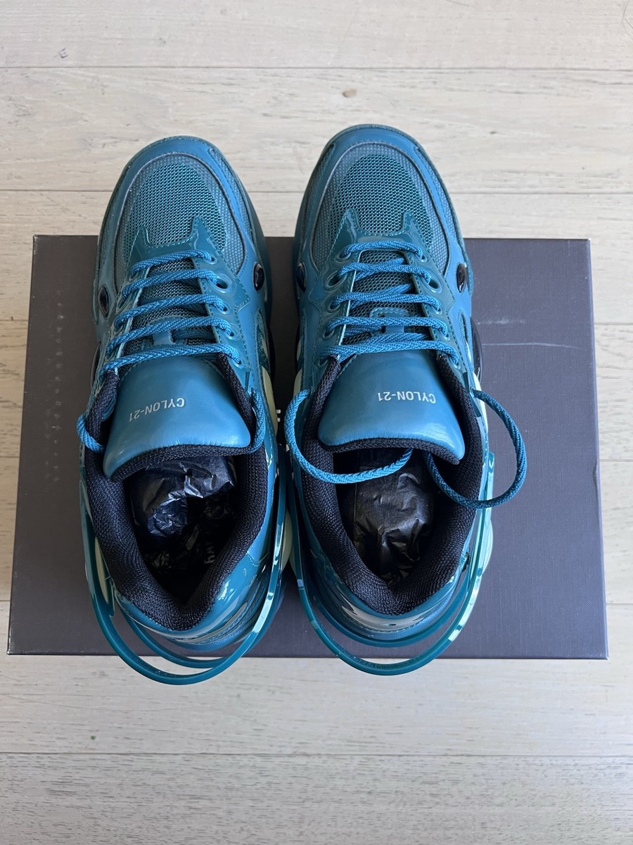 Raf Simons Petrol Blue Cylon 21 Runner Sneakers Shoes