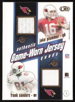2002 Pacific Jersey Quads Gold /45 Boston/Jones/Plummer/Sanders #1 Cardinals