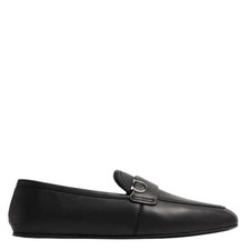 Ferragamo Debros Gancini Ornament Loafers, Size 7 EEE