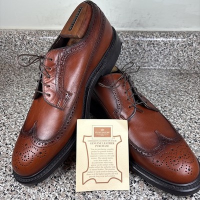 Vintage Stuart McGuire YOV-279 Burnished Brown Long Wing Derby Sz 10.5EEE New!