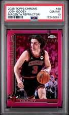 2025 TOPPS CHROME MAGENTA REFRACTOR #48 JOSH GIDDEY 143/399 PSA 10