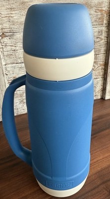 Thermos 1 Liter Plastic Blue Travel Container - Model 36-100 - Great Condition!