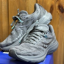 Saucony Women s Omni 21 Skyway Gray, Blue Running Shoes, Size 7