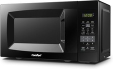 700W 0.7cu.ft Countertop Microwave Oven with Sound On/Off Easy One-Touch Buttons