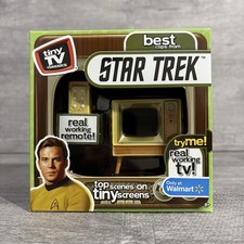 Tiny TV Classics Star Trek Collectible TV with Real Working Remote- NEW 