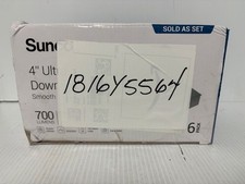 Sunco 6 Pack 4 Inch LED Recessed Lights, Slim Canless Ceiling Lighting, LM,700