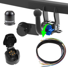 AHK Anhängerkupplung abnehmbar +7pol E-Satz für Opel Agila 2 B 08-14 (Nur 1.2)