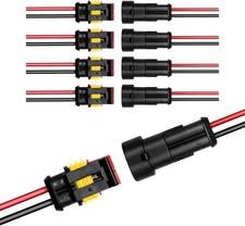 20X Car Waterproof Electrical Wire Cable Connector Male Female 2Pin Way Plug Kit