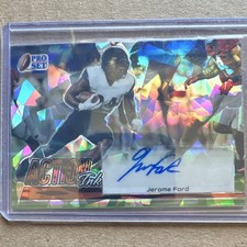 Leaf 2022 Pro Set Metal Action Ink Jerome Ford Autograph #AI-JF1 3/5 Football