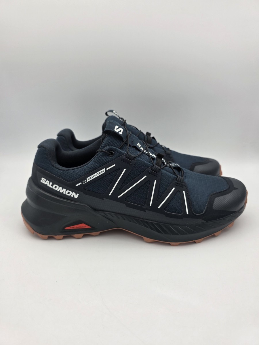 Salomon Speedcross Peak Climasalomon WP Blue Hiking Shoes  display picture 1
