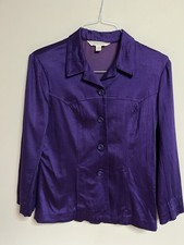 Vintage Compagnie Internationale Express Purple Blazer Size Small