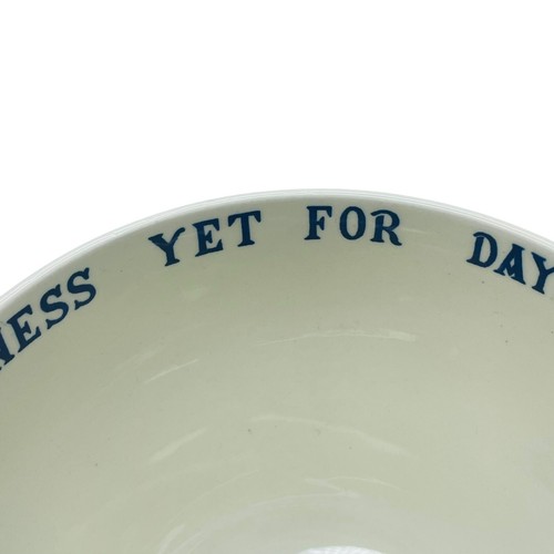 Spode HUGE Blue Willow Auld Lang Syne Bone China Teacup Boullion Cup O' Kindness - Picture 10 of 19