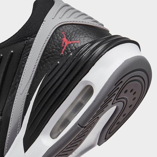Scarpe Nike Jordan Max Aura 5, Nero Cemento, Rosso Bianco DZ4353-061 Uomo Taglia 10 - Foto 5 di 7