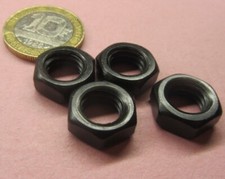 Thin Black Oxide Steel Hex Nut,  Steel, RH  3/8"-16 x 7/32" Height - 50 Pcs