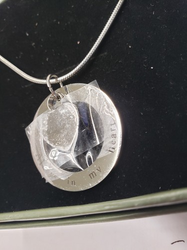 Anavia wholesale always in my heart circle with heart necklace 22"