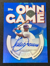 Julio Franco Auto Blue /25 Own The Game 2024 Topps Archive Baseball #060GA-JF