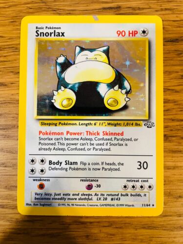 Snorlax (11/64) Holo Jungle Set Pokemon Card! FAST & FREE P&P! - Picture 36 of 78