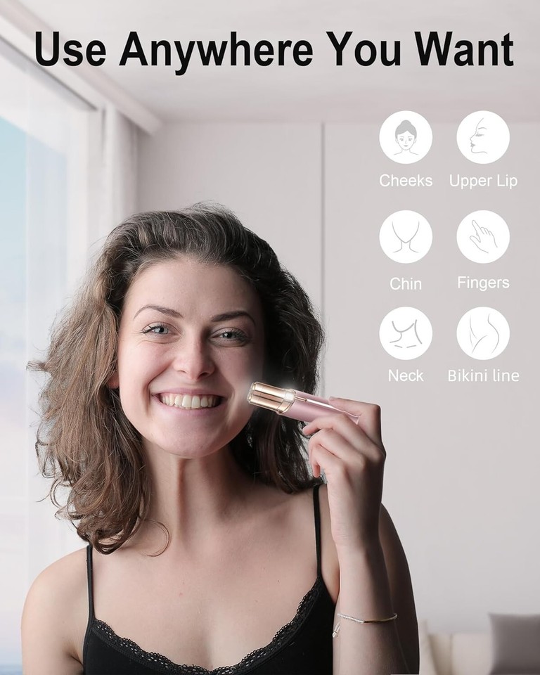 Facial Hair Removal for Women, Painless Womens Facial Hair Remover