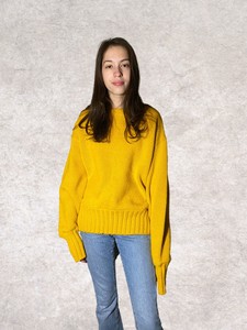 sueter amarelo feminino