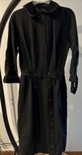 Vintage 1950s Teena Brown Dress Made in USA Black