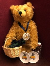 Steiff Picknick-Bar 1997 Goldblond 34 Picnic Bear 1997 Gold Blond 34