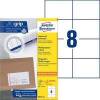 Avery Zweckform Universal-Etiketten, 105 X 74 Mm, Weiá
