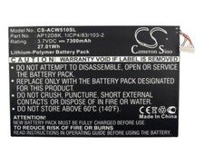 Replacement Battery For Acer 3.7v 7300mAh / 27.01Wh Tablet Battery