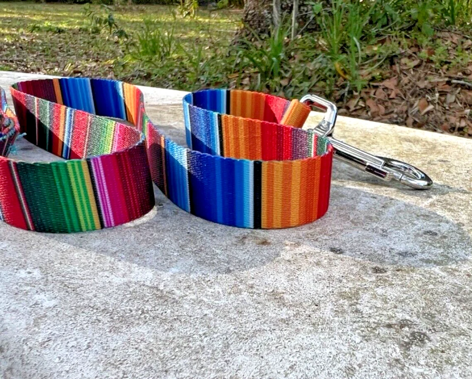 Correa para perro a rayas audaces - correa para perro de 4 pies, correa para perro de 6 pies, correa para perro de 8 pies Foto 4 de 4