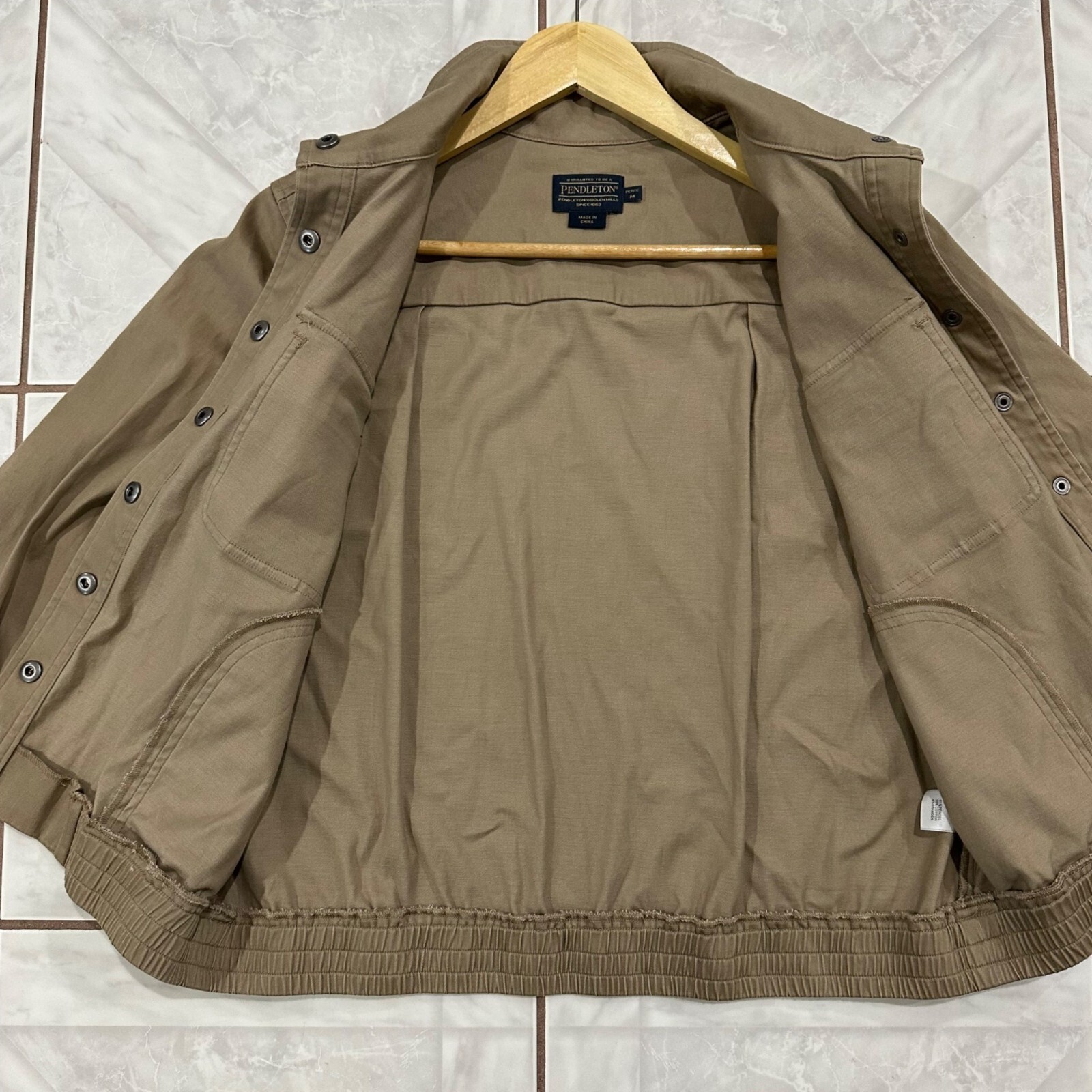 Pendleton Jacket Womens Medium Petite Malin Tan B… - image 9