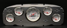 1959 Ford Car 5 Gauge Dash Panel Polished Aluminum Insert Set Mechanical Wh