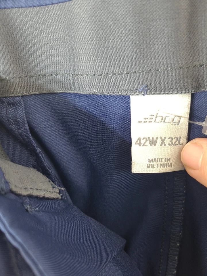 Pantalones de golf BCG ligeros mezcla de poliéster azul activo para hombre 42 x 32 Foto 3 de 4