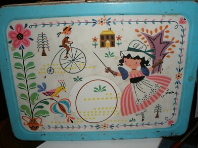 1959 Vintage Little Dutch Miss Lunch Box see description for condition