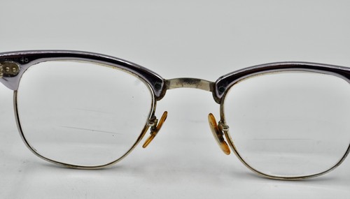 VTG US Optical Cat Eye Eyeglasses Glasses 1/10 12k GF Gold Filled 5 1/2" W/ Case - Picture 8 of 10