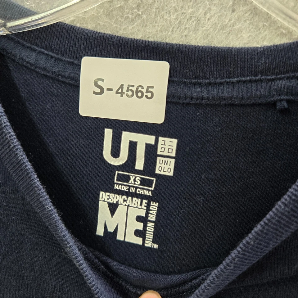Camiseta Minion Mujer Top XS Azul Uniqlo Despicable Me Bell Verano Gráfico Foto 2 de 4