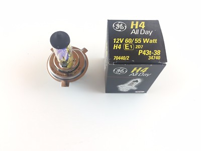 H4 General Electric all Day Lamp 12V 60/55W Bulb Lamp