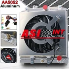 4 Row Radiator+Shroud Fan for 1992-2000 HONDA CIVIC DEL SOL EK/ INTEGRA DB DC