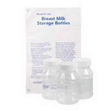 Abbott Sterile Breast Milk Storage Bottles w/Cap 3/Pack 4 fl oz Reusable
