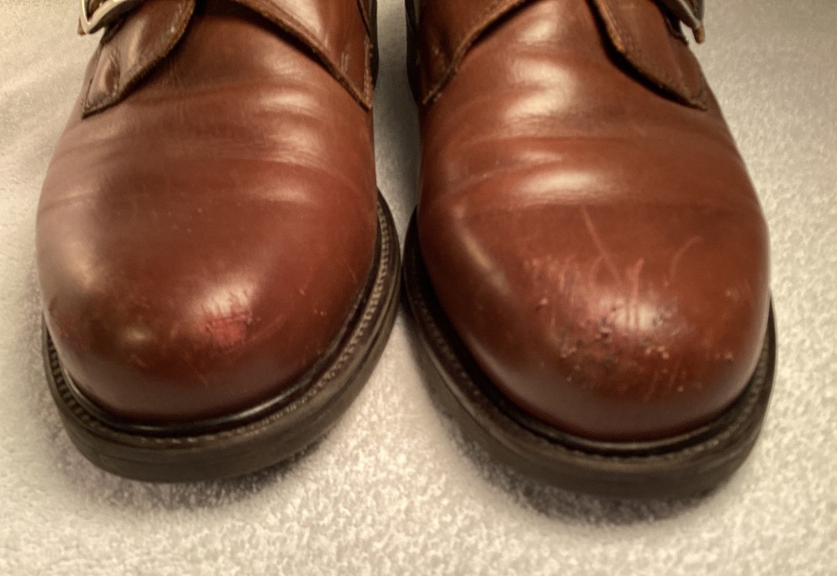 NWOB! Men’s Bass Leather Tie Shoes. Size 10 1/2 Medium. Brown. Made in Italy?? Bass Mens Banks Oxford Dress Shoes Brown | Mercari main image 4