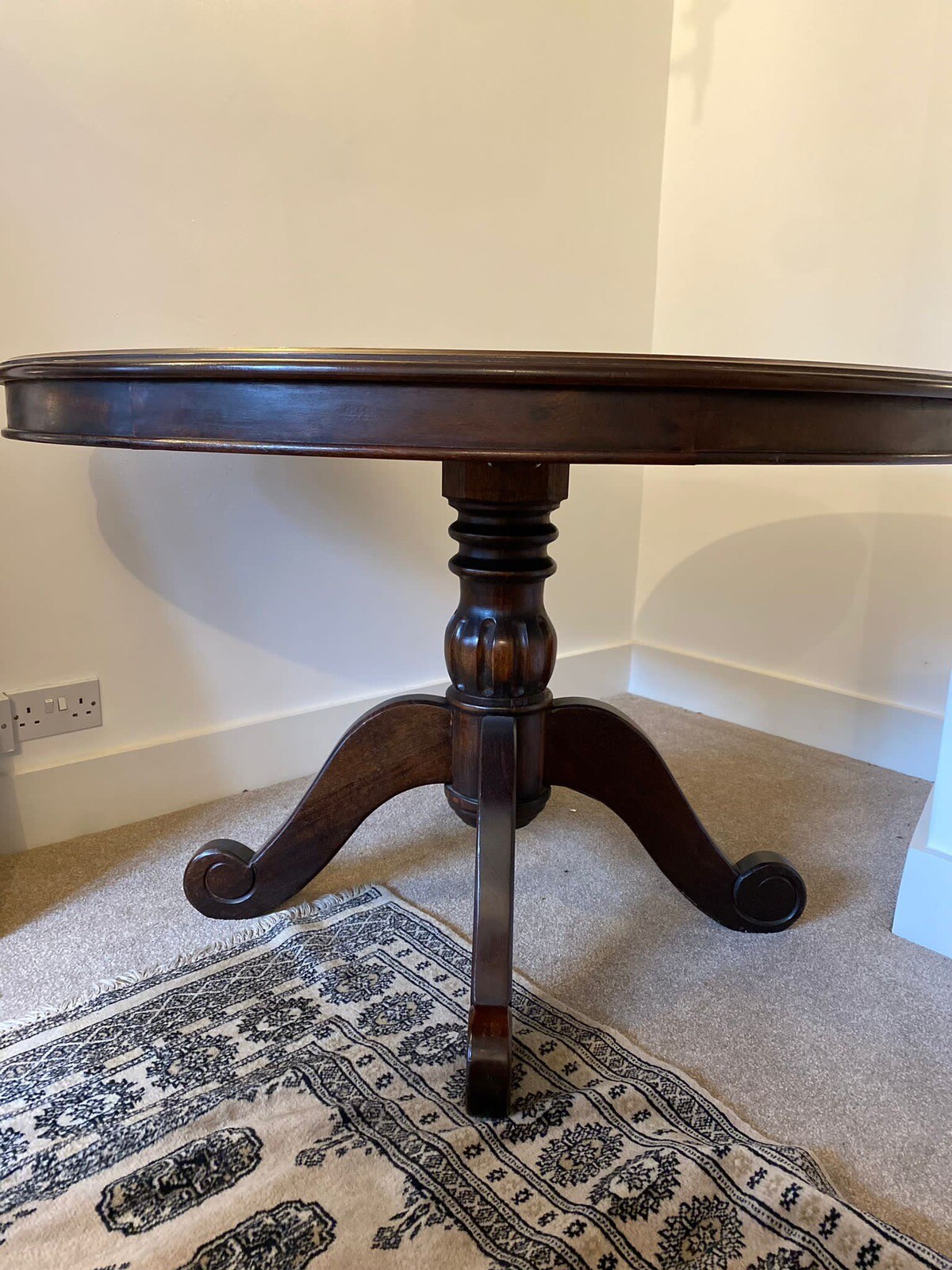 Premium round hardwood dining table eBay
