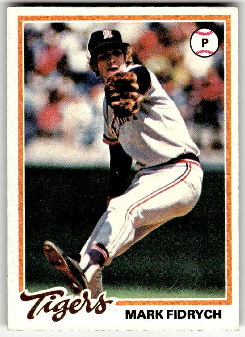 1978 Topps Burger King Detroit Tigers #4 Mark Fidrych Detroit Tigers Baseball