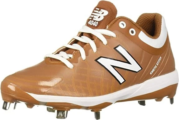 New balance men's 4040 clearance v1 gold metal baseball cleats