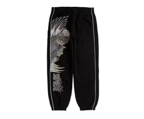 Pantalon de survêtement Supreme x Falcon Scrip poids lourd 2023 noir taille S NEUF